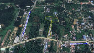 For Sale Sandakan 11 Acres Facing Highway Batu 9.5 Labuk CL999 Years