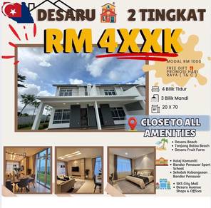 Double storey terrace house DESARU (Aura 1)