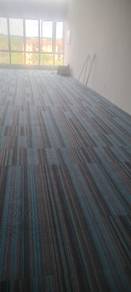 PASANG KARPET TILE l tile carpet office install l