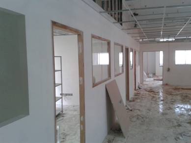 PARTITION GYPSUM WALL l dinding partition kering l