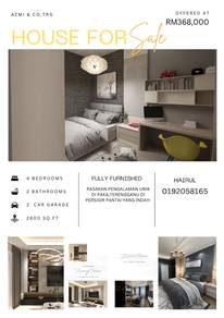Semi D Open Title (Non Bumi Boleh Beli),Paka (FULLY FURNISHED)