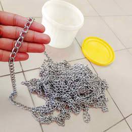 Galvanised iron chain 1.75mm (20M) / rantai besi