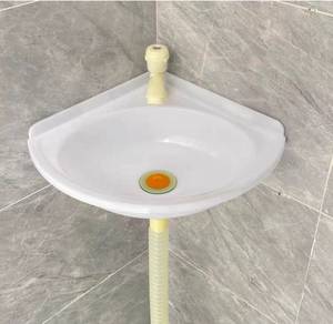 Plastic corner basin / sinki bilik air