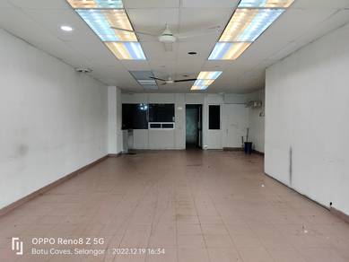Freehold Shop For Sale at Sri Gombak, Batu Caves, facing front road