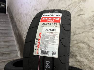 Tayar baru 205 50 15 kumho ecsta v730 semislick 25