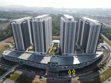 Nice 2 unit Shop Lot Mirai Kajang 2, Facing Main Road For Rent