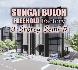 Bandar Baru Sungai Buloh Semi D Factory Freehold Stand Alone Factory