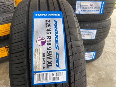 Tayar baru 235 45 18 Toyo proxes cr1 new tyre 2025
