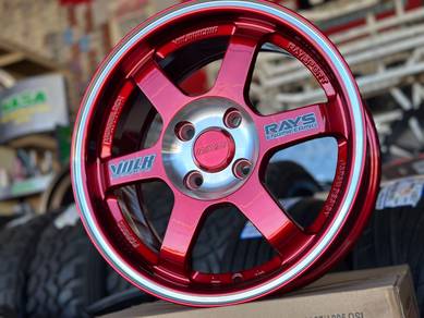 NEW Rays TE37 Special Candy Red Polish 15Inch
