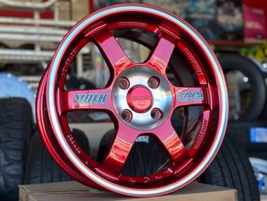 NEW Rays TE37 Special Candy Red Polish 15Inch