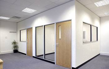 Partition Aluminium # Glass # Ceiling >> 30 Carpet