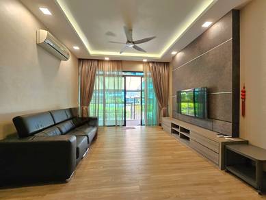 Renovated & furnished, low floor garden unit with pool & sea view!