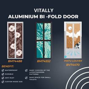 Vitally Door / Pintu Vitally Lipat (Aluminium)