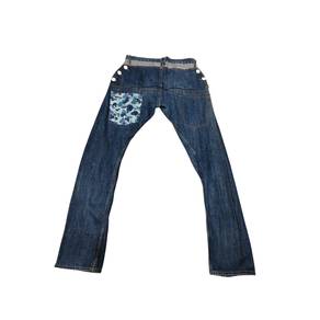 Double Focus Patchwork Camo Denim Jeans