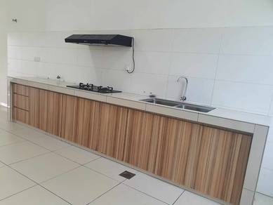 Build in kitchen cabinet with double storey bandar sri sendayan