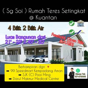 (Sg Soi) Rumah baru, 2 Bilik tgh cukup ruang tambah loteng, Dapur Luas