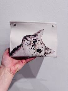 Cute cat pouch bag (Like new)