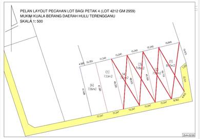 Lot banglo 726mp dan 733mp di Kg.  Tok Bintang Kuala Berang.