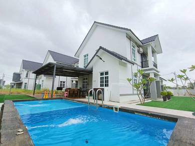 PRIVATE POOL 2 Storey Bungalow Taman Anjung Gapam Bemban Melaka