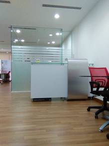 WE INSTALL GLASS WALL l  dinding kaca 12mm