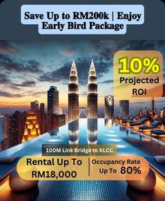 KLCC Condo 100k cash back [15% ROI] RM10K profit per month