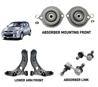 MYVI 2005-17 Absorber/Mounting/Lower Arm/Brake Pad