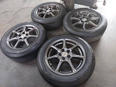 Rim 17inci ORI TOYOTA ESTIMA siap tayar