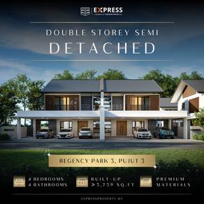 Brand New Double Storey Semi Detached at Regency Park 3, Pujut Miri