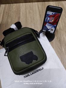 Karl Largefeld Patch Men Cross Body Bag