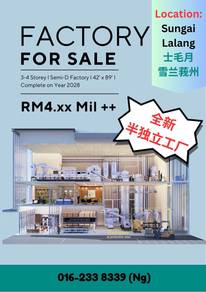 New Factory Warehouse Commercial Sale Sungai Lalang,Semenyih, Selangor