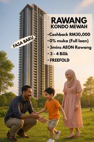 Freehold condo mewah @ walking distance AEON Rawang