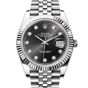 NEW Rolex Datejust 41mm Black 10 Diamond 126334