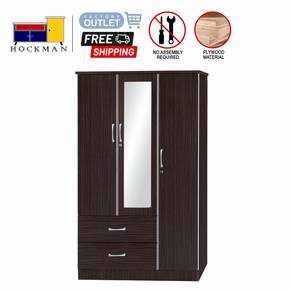 Almari Baju Bilik Wardrobe Cupboard Mirror 737