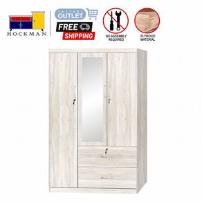 Almari Baju Bilik Wardrobe Cupboard Mirror 2633
