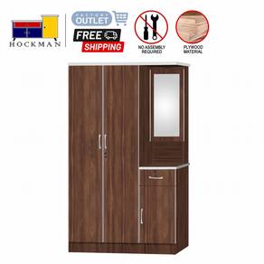 Almari Baju Bilik Wardrobe Cupboard Mirror 5836