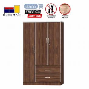 Almari Baju Bilik Wardrobe Cupboard Mirror 6412