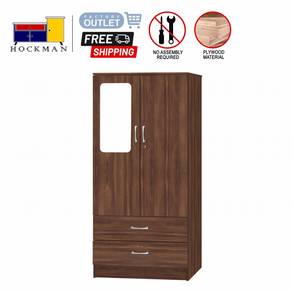 Almari Baju Bilik Wardrobe Cupboard Mirror 5806