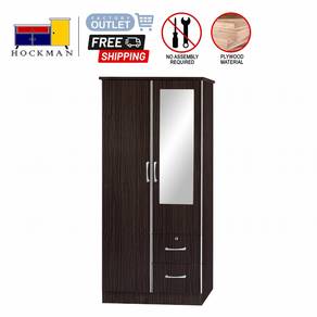 Almari Baju Bilik Wardrobe Cupboard Mirror 208
