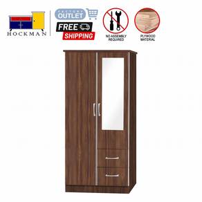 Almari Baju Bilik Wardrobe Cupboard Mirror 5208