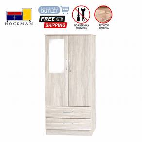 Almari Baju Bilik Wardrobe Cupboard Mirror 907