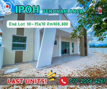 Ipoh Bercham 35x70 Single Corner Freehold🔥