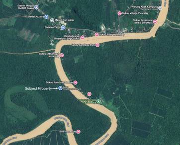 Resort Land along Kinabatangan River for Sale