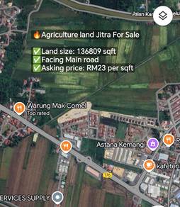 Facing Main Road Jitra Agricultural Land For Sale