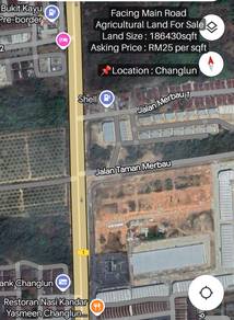 Facing Main Road Changlun Agricultural Land for Sale