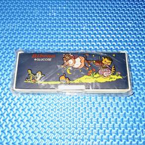 Vintage Ribena +Glucose Pencil Box Case Dark Blue
