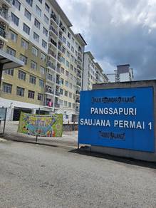 (Full Loan) Pangsapuri SAUJANA PERMAI 1 (786sf,3R2B,1CP) Kajang