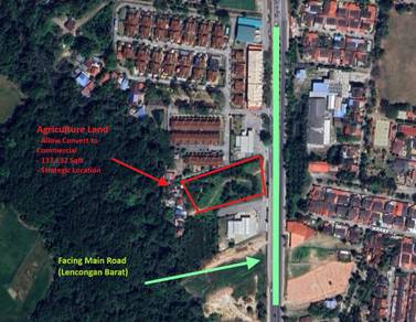Lencongan Barat Sungai Petani "Road Side" Flat Land 3.14 Acres