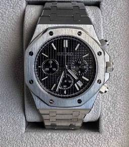 Watch - Seiko mod X Ap Royal Oak Black Dial (Ori)