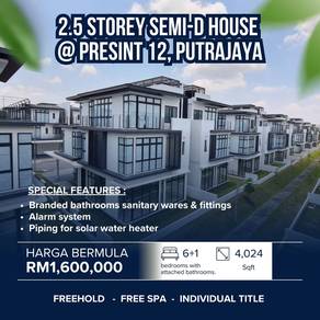 Semi - D House 2.5 Storey Senna Residence ,Presint 12 Putrajaya