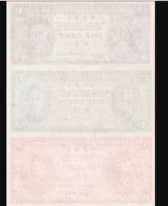 Hong Kong set of 3 - 1, 5, 10 cents 1945 KGVI  unc